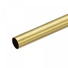 sourcing map Brass Round Tube 18mm OD 0.5mm Wall Thickness