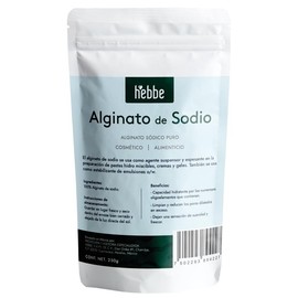 Hebbe - Alginato de Sodio, Gelificante y Espesante Natural para Cosméticos, 250 g