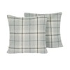OHS Cushion Covers 2 Pack, 45x45 Woven Check Cushion Covers