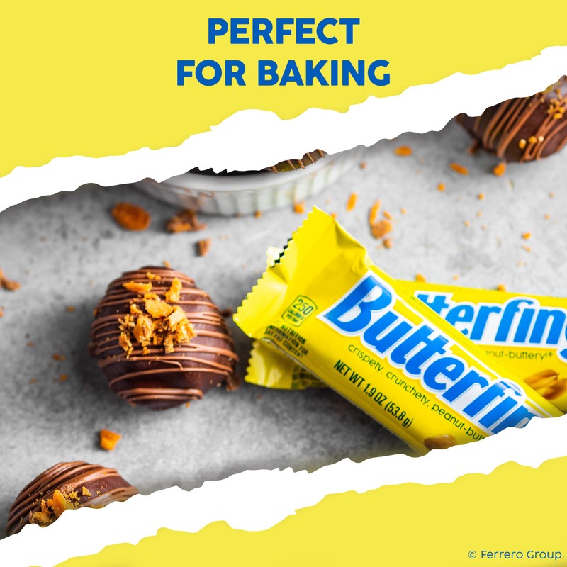 Butterfinger Full Size Candy Bar, 18 Count, Crispety Crunchety Peanut-Buttery