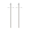 Solus SP7-C320-WH-2PK 7' Outdoor Lamp Post, Traditional In Ground Light