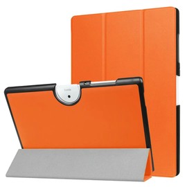 ZZOUGYY Tablet Cover for Acer Iconia One 10 B3-A40 10.1"(2017 Release),Ultra Thin Slim Folio Stand Lightweight Leather Case for Acer Iconia One 10 2017 B3-A40FHD 10.1 inch (Orange)