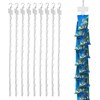 8 Pack Station Hanging Strips Plastic Display Merchandise Strip with