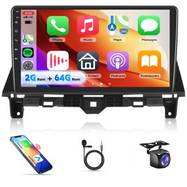 2G+64G for Honda Accord 8th 2008-2013, Rimoody Android Car Stereo Radio Carplay Android Auto Mirror Link GPS WiFi EQ 10.1 Inch Touch Screen Bluetooth FM/RDS Backup Camera