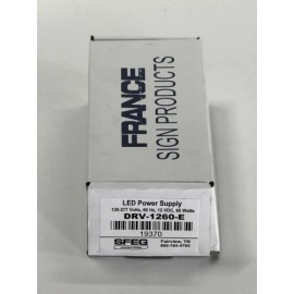 Watts SFEG LED Power Supply DRV-1260-E 120-277 Volts 60 Hz 12 VDC 60 Watts