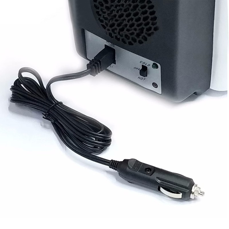 12V Car Cooler Plug Power Cord Cable 2M/6FT, Mini Refrigerator