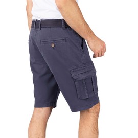 riverso RIVJoko Men's Cargo Shorts with Belt Regular Fit Cargo Shorts Summer Stretch Navy Beige Green Grey S M L XL XXL 3XL 4XL 5XL, navy