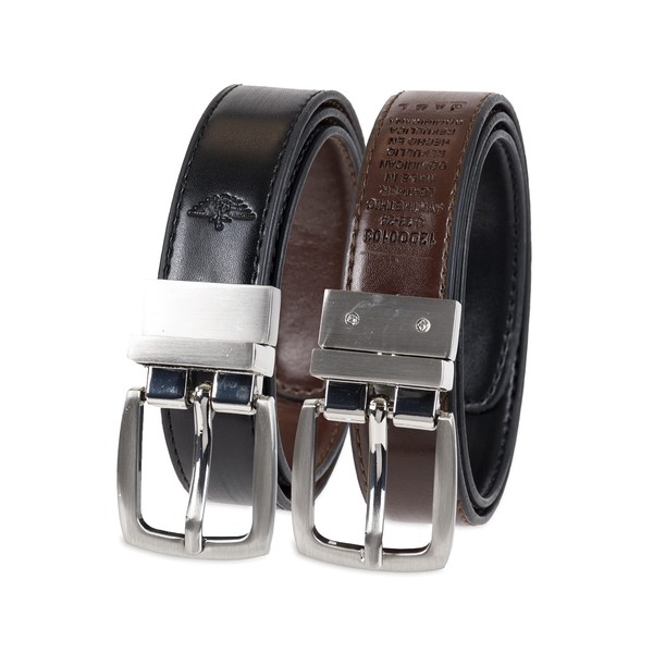 Dockers Men's Big Boys' Dockers Reversible Black-to-Brown Belt,Brn/Blk,