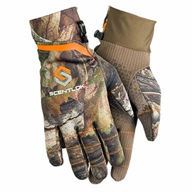 ScentLok Lightweight Camo Customizable Gloves for Hunting (Mossy Oak Country DNA, Medium)