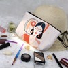 Livel lhood Abstract Lady Makeup Bag Cute Small Organizer Zipper