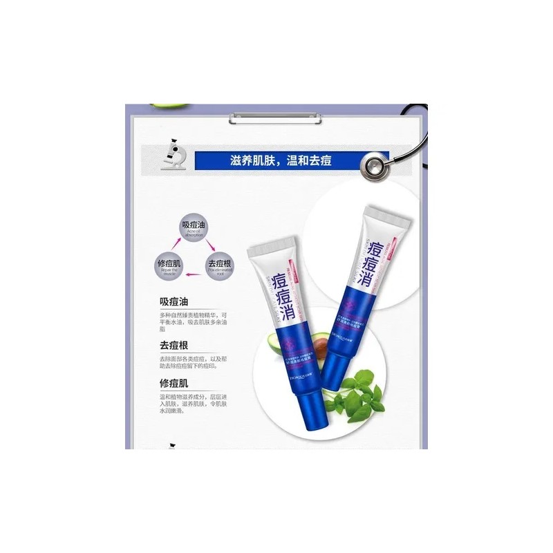 Crema Anti Acn Bioaqua Zona Localizada Piel Grasa Puntos