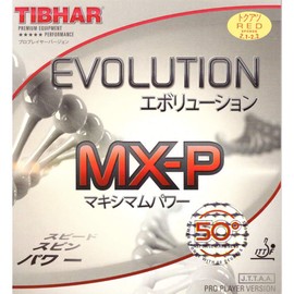 Tibhar Evolution MX-P 50 Table Tennis Rubber (Red, 2.1-2.2)