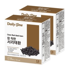 Daily One 데일리원 참 착한 서리태환 2g X 30포 2통 Daily One Charcoal Black Bean Extract 2g X 30 Packs 2 Bottles