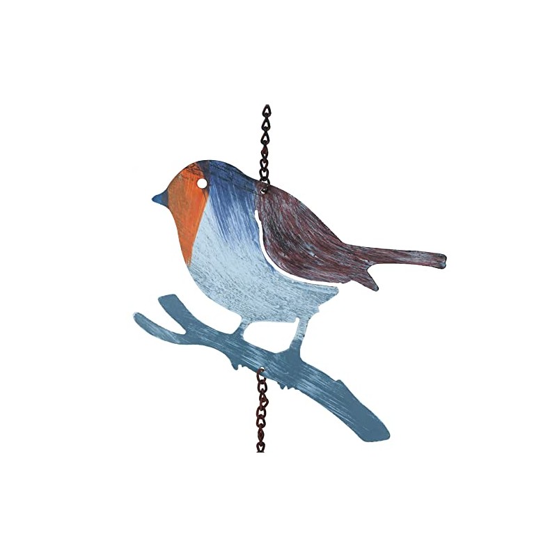 AB Tools Robin Wind Chime Bird Bell Hanging Garden Yard