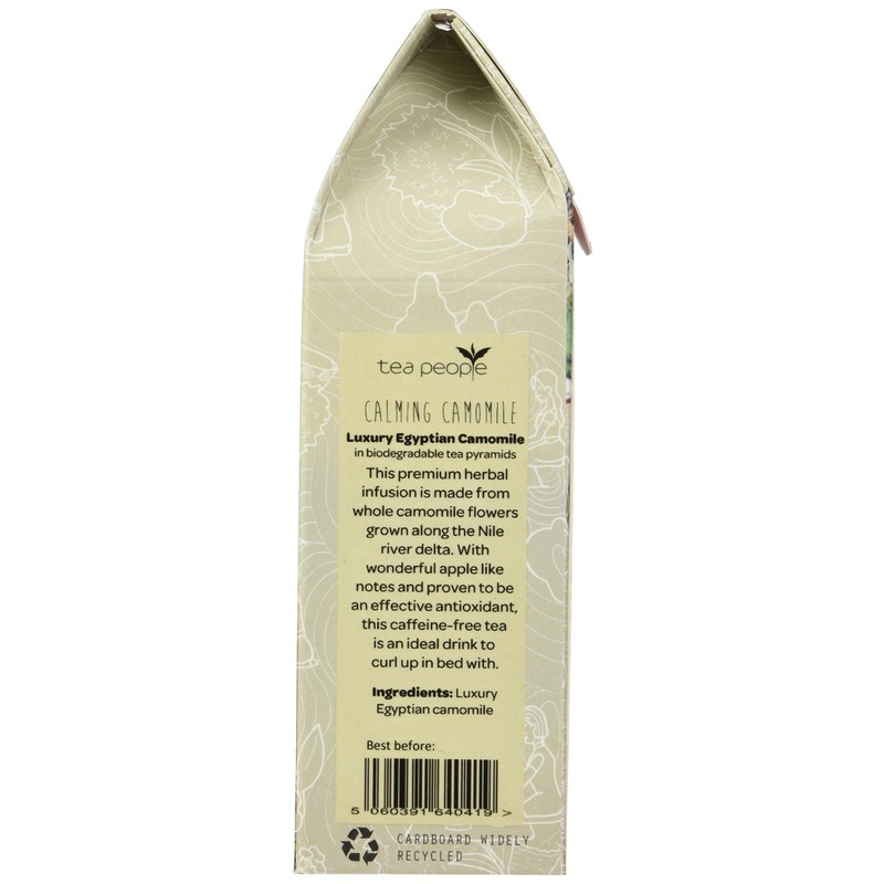 Tea People Organic Camomile - 15 tea pyramids pack