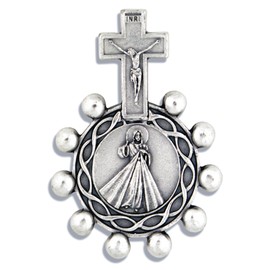 Rosario católico One Decade Saint - Tamaño de bolsillo, Concepción inmaculada/Divina Misericordia