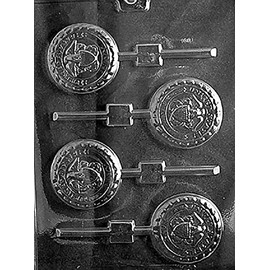 Grandmama's Goodies J099 Navy Lollipop Chocolate Candy Soap Mold with Exclusive Molding Instructions
