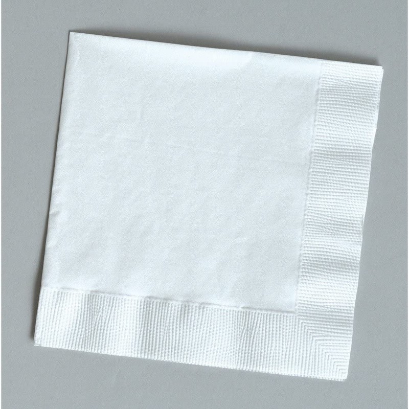 Luncheon Napkins 6.5"X6.5"(Folded Size) 50/Pkg-White