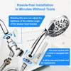 AISINYI® 5" Filtered Shower Head with Handheld, 10 Functions High
