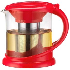 New Bistro Teapot 1.0 L with Tea Strainer Red