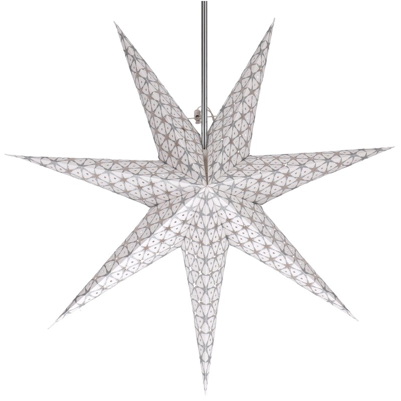 GURU SHOP Foldable Advent Luminous Paper Star, Christmas Star 60