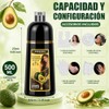 Shampoo para Canas, Hair Dye Shampoo Cubre Canas al Instante,