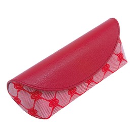 CHARMANT SH430 Glasses Case, Lightweight, Monogram, Luxury, Compact, Stylish, Cute, Women's, Slim, Charmant, RE (Red)