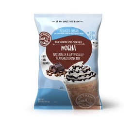 Big Train Blended Ice Coffee, 3.5 Pound Mocha, Reduced Sugar,56 Ounce