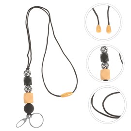jojofuny Fashion Bead Badge Clip Chain Lanyard for Office School Id Cards Comfortable Necklace Holder for Women present for Employees Students