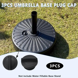 3Pcs Umbrella Base Plug Cap, Umbrella Base Drain Plug Seal Accessories for Umbrellas Water Fillable Stand