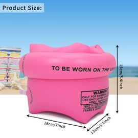Toplive Swim Ring Arm Ring Arm Float for Kids Adult Swim Aid Kids Swimming Aid Swing Aid Arm Helper Strong Buoyancy for Men and Women Swimming Equipment Swimming Aid Swimming Training Equipment Set of 2 (Pink)