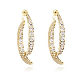 Cross Curved Earrings for Women