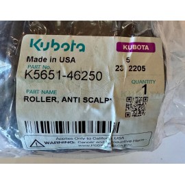 KUBOTA deck Roller K5651-46250 REPLACES: K5651-12200   K5651-46150   K5651-46252