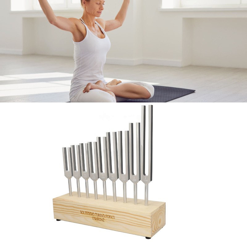 Tuning Fork Sound Therapy Portable Improving Cognition Musical Tones Tuner