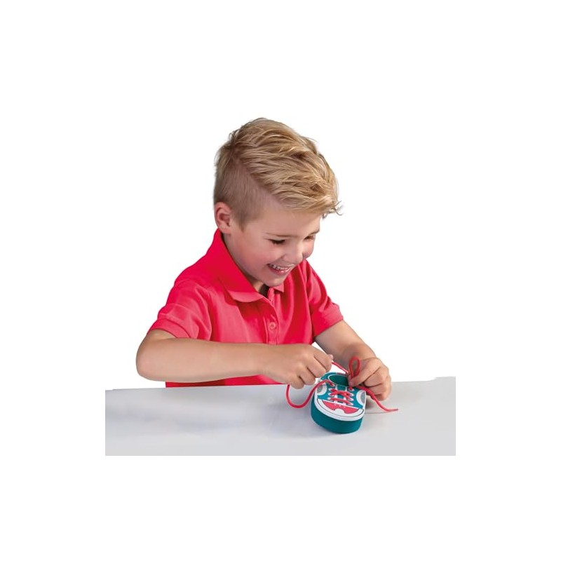 éS 14629 I Learn to Tie Shoes, Multicoloured, One Size