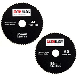 Saxton 85mm HSS Circular Saw Blade Pack A Worx Worxsaw Bosch Makita Ryobi etc