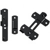 2 PCS Stainless Steel Black Door Lock,Safety Door Latch,Flip Latch