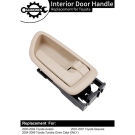 Gledewen Interior Door Handle Front/Rear Right Passenger Side for 2000-04 Toyota Avalon 01-07 Toyota Sequoia 04-06 Toyota Tundra (Crew Cab Only) OE# 69205AC010E1,69205-0C030-E1