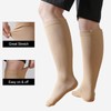 PUTUO Plus Size Compression Socks: Wide Calf Graduated Compression Stockings