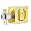Dontay Pocket Door Privacy Lock, Flush Handles, 2-3/8" Backset, (Bed/Bath)