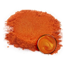 Eye Candy Premium Mica Powder Pigment “Kakiiro Orange” (50g) Multipurpose DIY Arts and Crafts Additive | Woodworking, Epoxy, Resin, Natural Bath Bombs, Paint, Soap, Nail Polish (Kakiiro Orange, 50G)