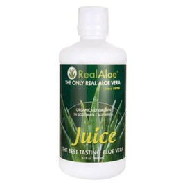Real Aloe, Juice Aloe Vera Organic, 32 Ounce
