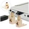 CAXUSD Right Angle Banana Plug Clips for Speaker Wire L-Shaped