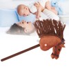 70cm Height Plush Horse Stick Toy Cute Expression 2 Sound