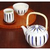 wa-rudokurieito 急須 Classic 染付ke 土瓶 Dual Color Criss Cross Grass