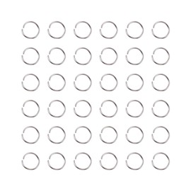 Craftdady 1000Pcs Stainless Steel Open Jump Rings 12mm Round 1mm Thick Tiny Connector Rings for Jewelry Making