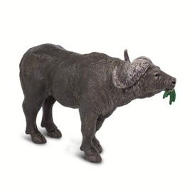 Safari Ltd. Cape Buffalo Figurine - Detailed 5" Plastic Model Figure - Fun Educational Play Toy for Boys, Girls & Kids Ages 3+