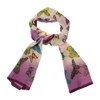 Bedazzled Purple and Cream Fade with Multicoloured Butterfly Patterned Print