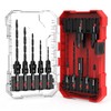 EZARC Countersink Drill Bit Set, 15 PCS Tapered Drill Bits