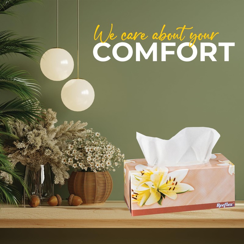 Reeflex Premium Facial Tissues 230 Sheets Per Box, 2-Ply Soft